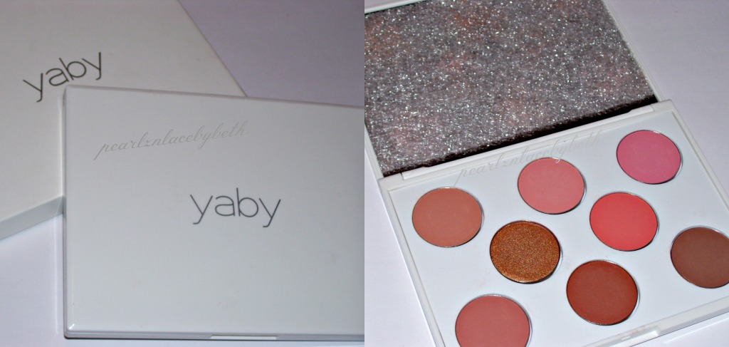 From Yaby, I received this pretty blush and bronzing palette.